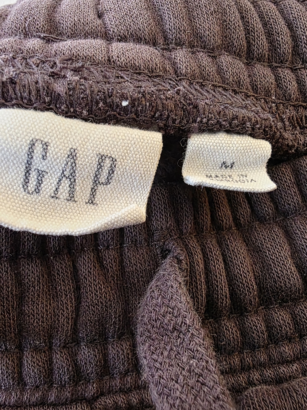 GAP Plum Drawstring Cotton Shorts - Picture 3 of 3